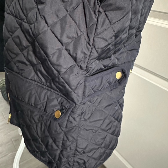 J.Crew Navy Quilted Field Jacket Size XS Like New - Picture 9 of 11